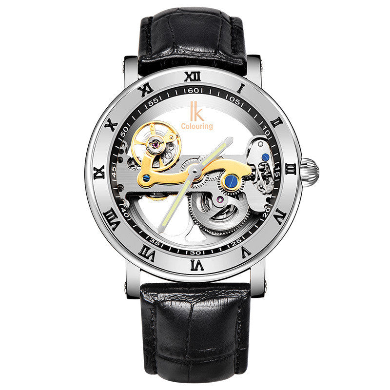 Double-sided Transparent Hollow Small Movement Flywheel Automatic Watch