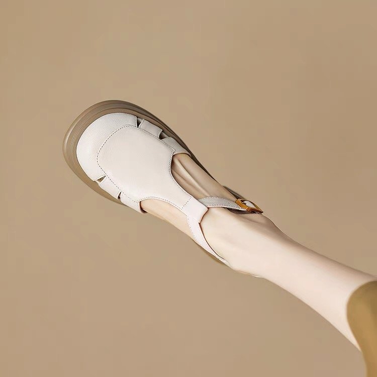 Small Chunky Heel Platform Ankle-strap High Heels