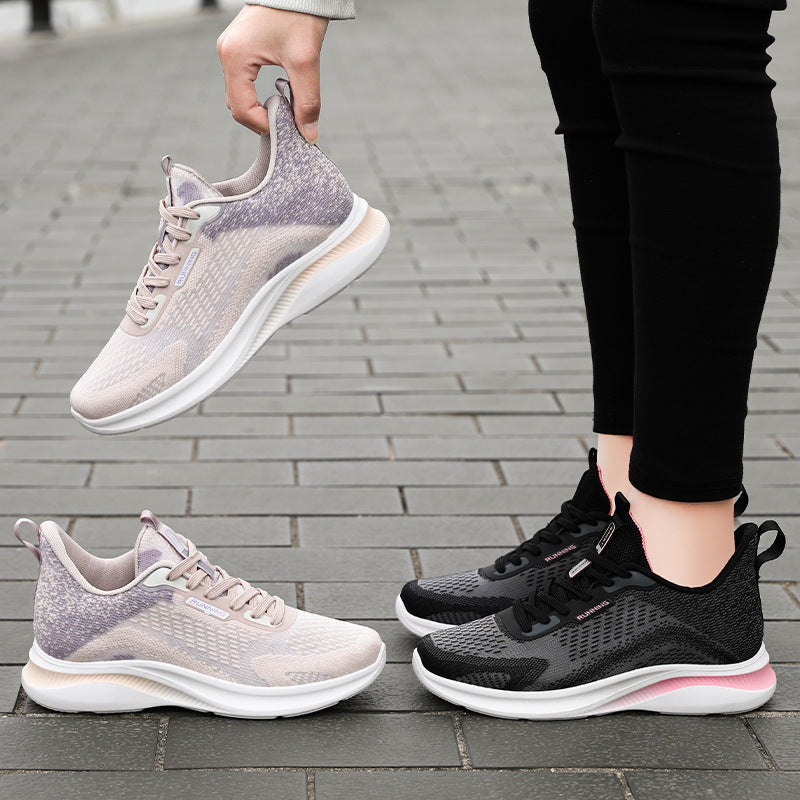 Running Shoes Breathable Soft Bottom Trend Couple Sneakers