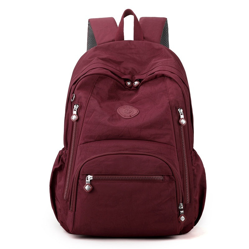 Waterproof Computer Bag Backpack Women's Multi-pocket Coverable Handle
