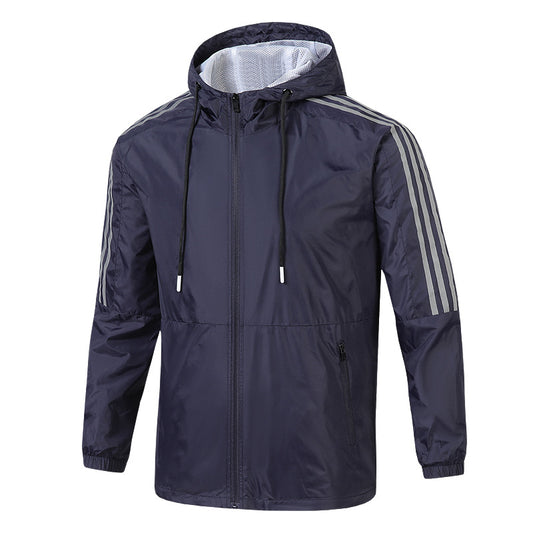 Hooded Jacket Workwear Casual Fashion Sportswear Men's Jacket Top