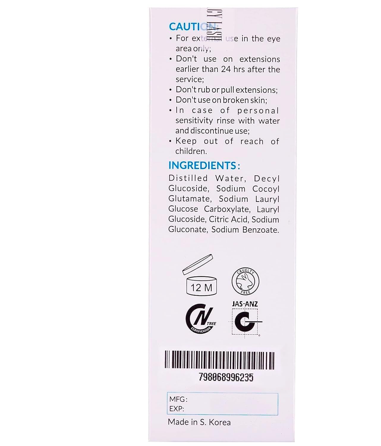 Lash Shampoo 100Ml+ Eyelash Growth Serum by / /Cleaning Kit of Eye Makeup Remover (Cleanser) + Brush & Eyelash Serum for Eyelash Growth and Thickness