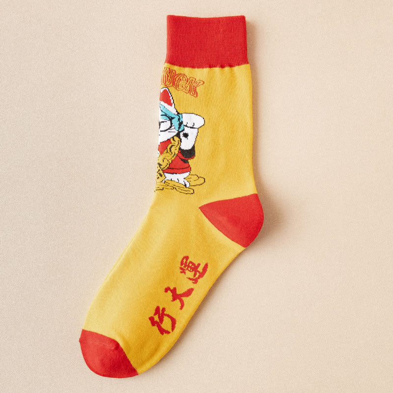 Cotton Socks Tiger Year Couple Female Long Socks