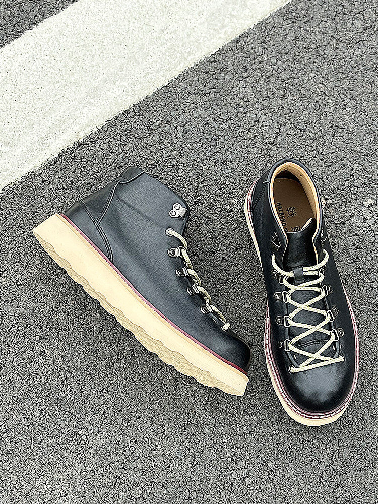 Men's Mid- To High-Top Genuine Leather Dr Martens Boots