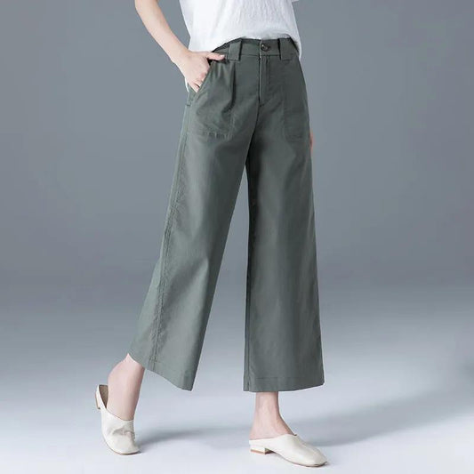 Women's High Waist Thin And Breathable Loose Casual Wide Leg Pants