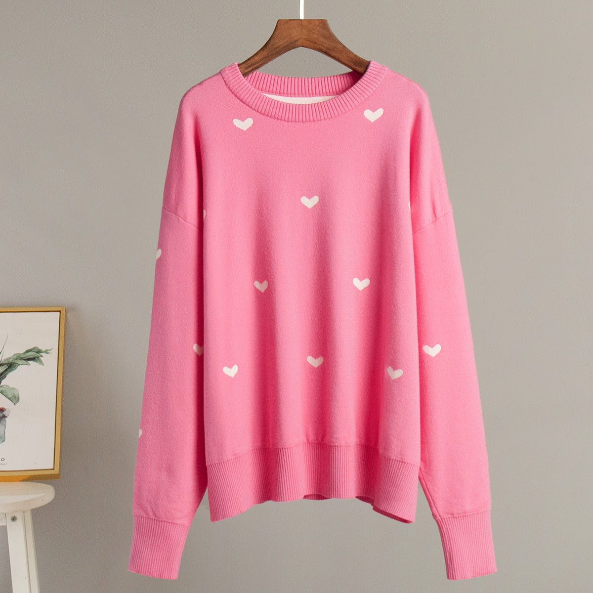 Temperament Commute Casual Round Neck Design Sweater