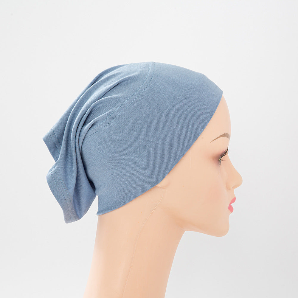 Modal Mercerized Cotton Multicolor Bottoming Hood Jersey Stretch Pile Cap