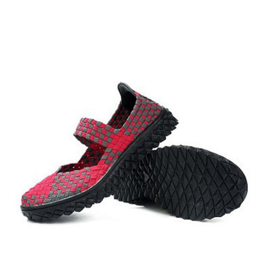 Women's Fashionable Casual And Versatile Hand-woven Shoes