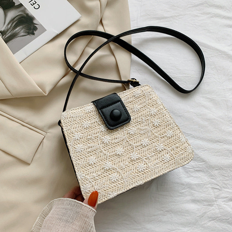 Casual Fashion Braided Shoulder Crossbody Bag