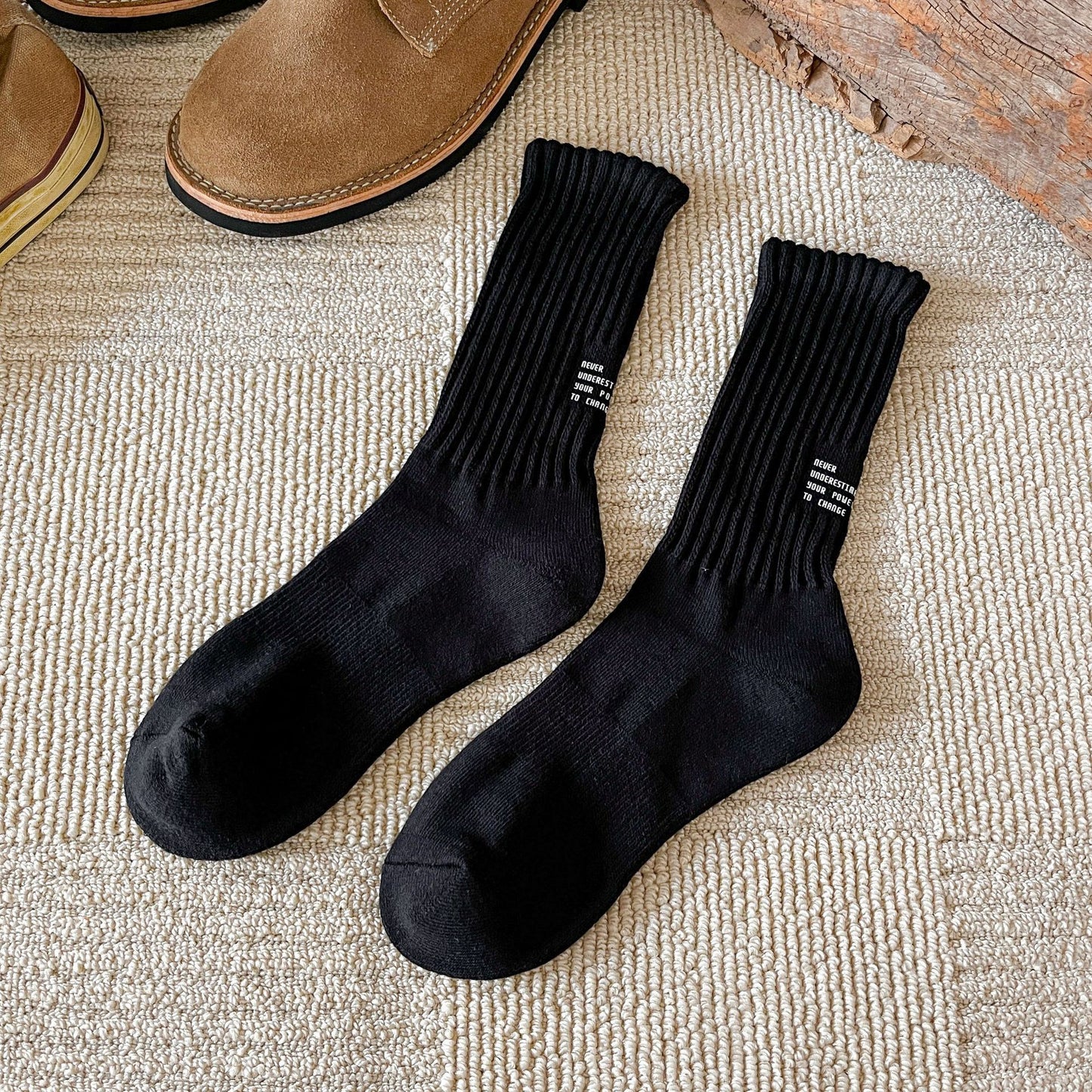 Towel Bottom Sports Sweat-absorbing Thickened Long Socks