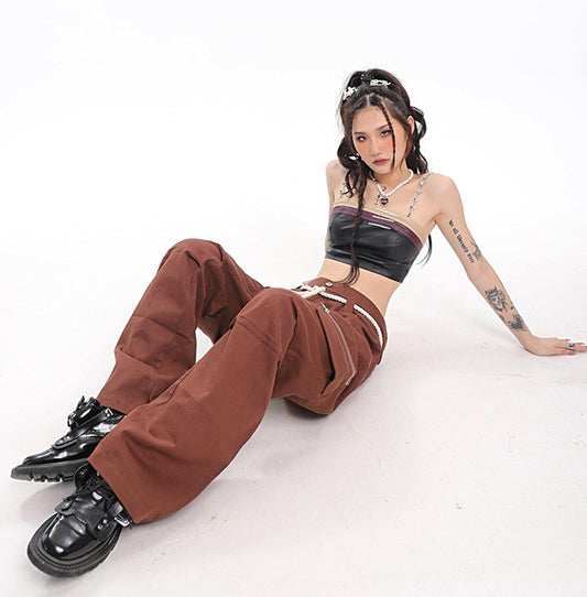 High Waist Loose Casual Pants