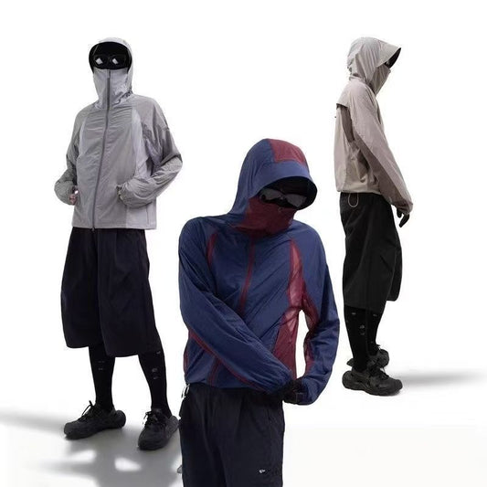 Mesh Stitching Thin UV Protection Sun Protective Clothes