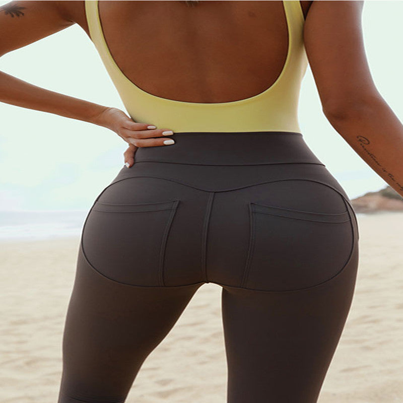 Beautiful Back Suspenders Women's One-piece Yoga