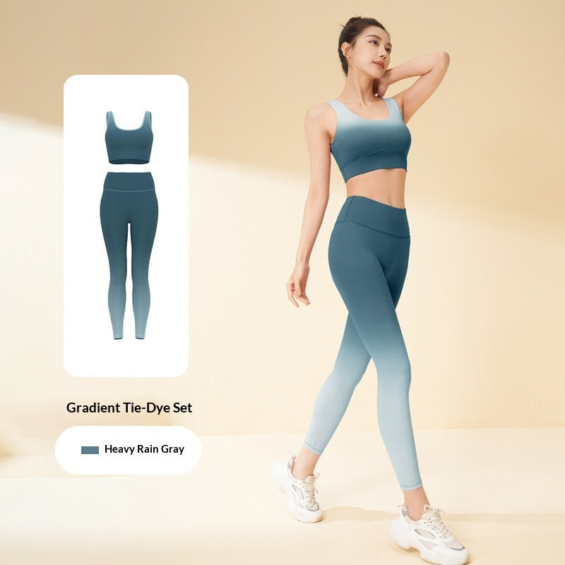 High-elastic Bare-feel Figure-hugging Running And Fitness Workout Set