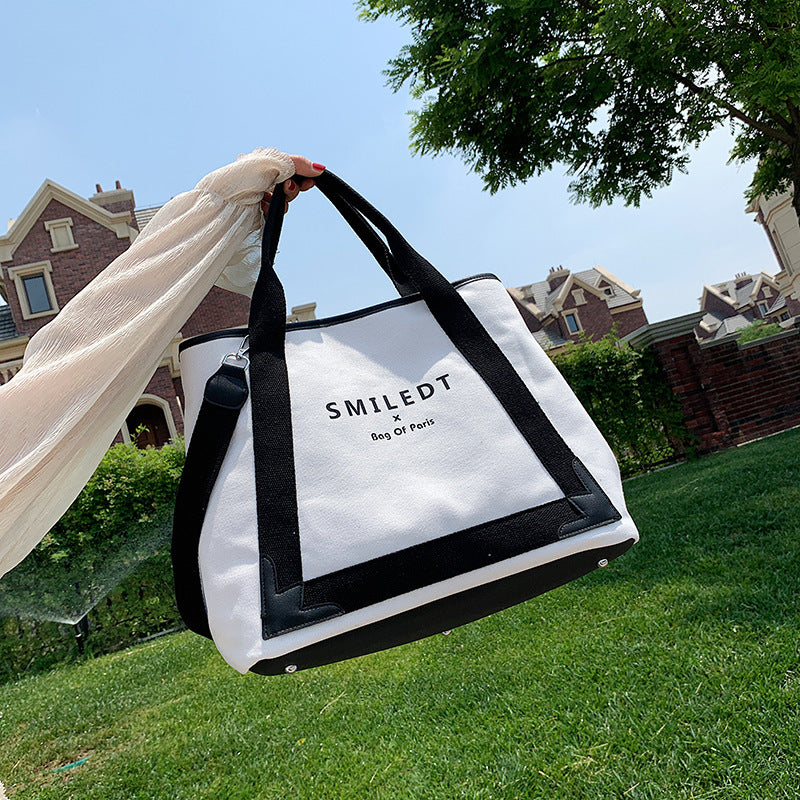 Korean Style Large Capacity Handbag Fashion Tote Bag Canvas Bag