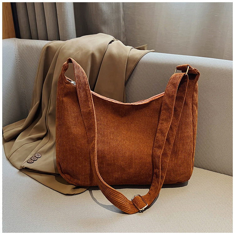 Large Capacity Versatile Trendy Crossbody Student Leisure Simple Dumpling Bag