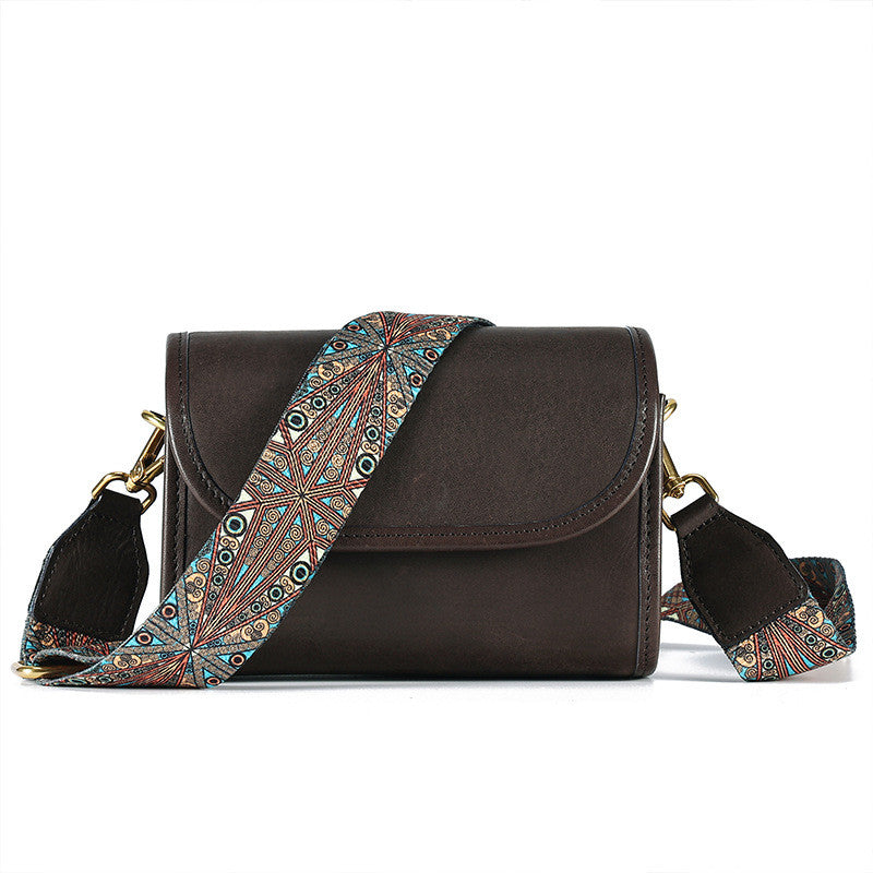 Leather Street Plant Tanned Single Shoulder Crossbody Bag