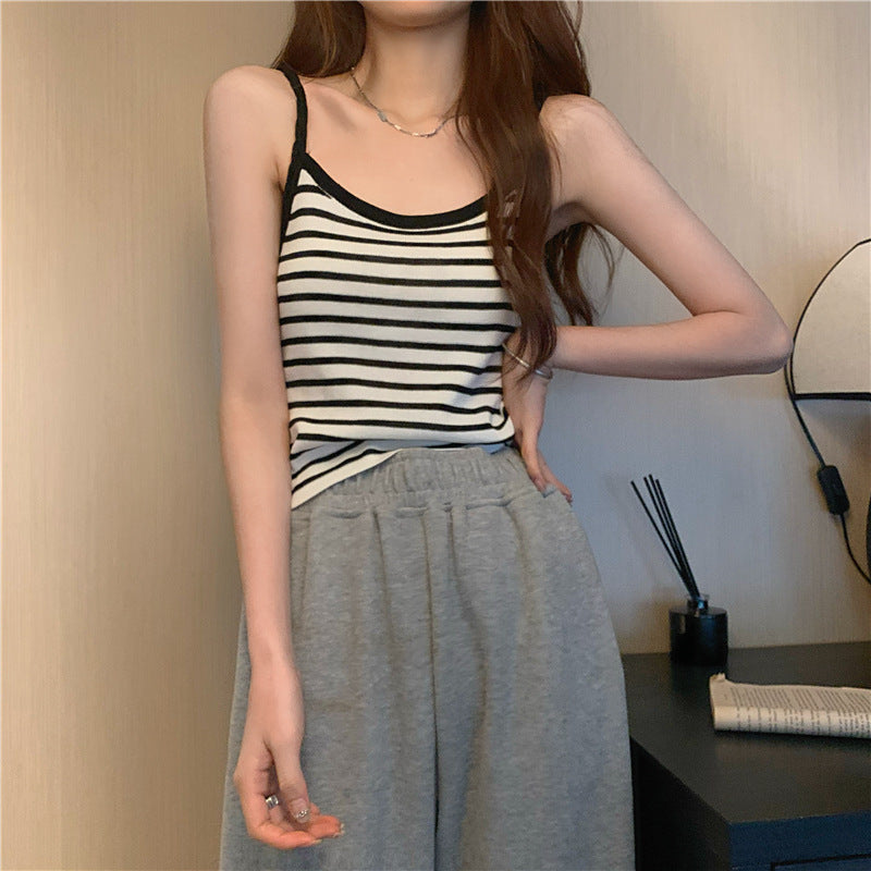 Striped Camisole Inner Outer Wear