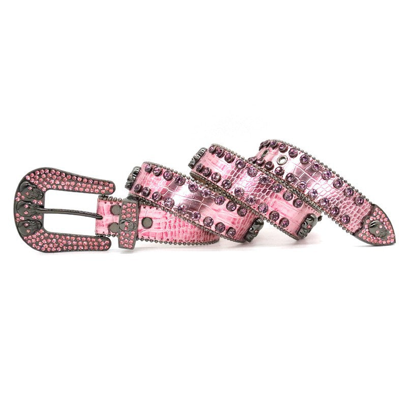 Fashion Personality Diamond Belt Gun Color