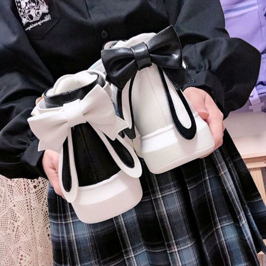 Sko Niche Design Original Langøret Kanin Mandarin And Original Lolita Sød Pige Studerende Sport