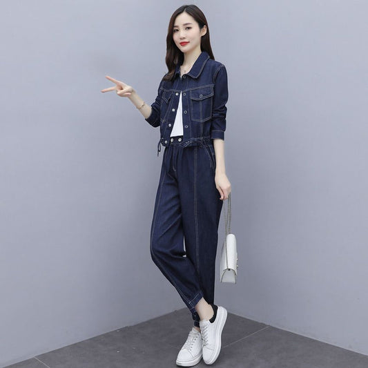 Women's Casual Fashion Show High Temperament And Light Mature Style Two-piece Suit