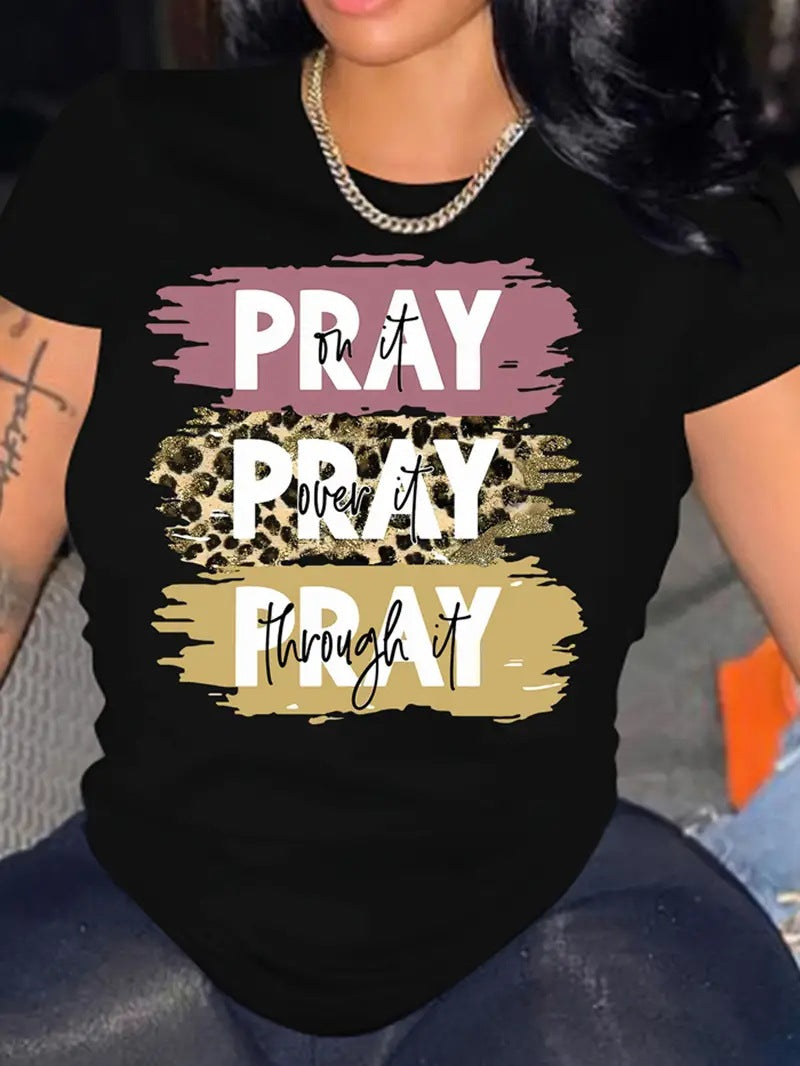 Printed Short-sleeved T-shirt Trendy
