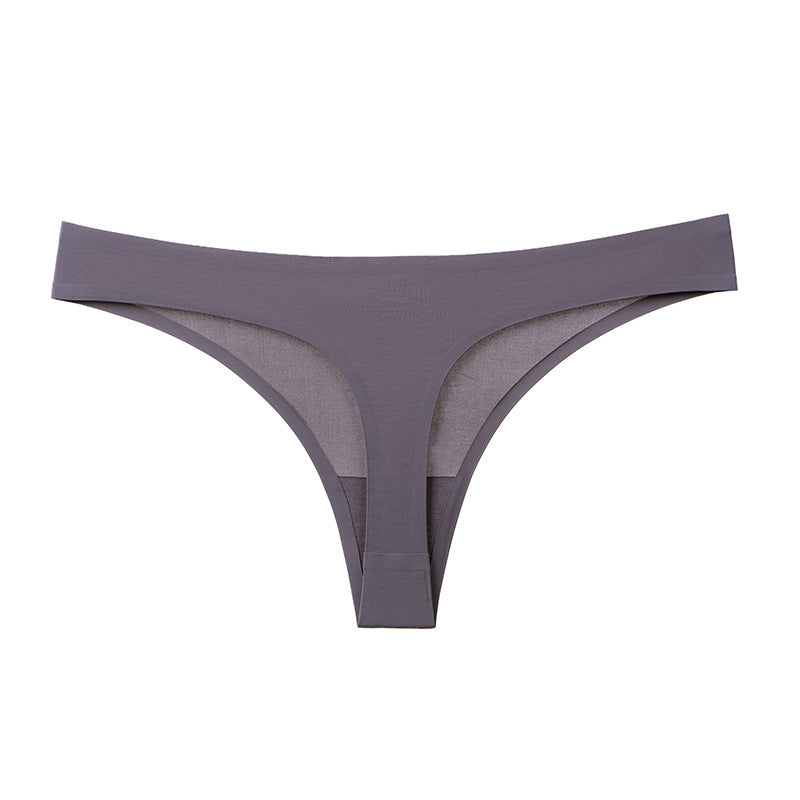 Ice Silk Seamless Thong Women's Pure Desire Style European And American