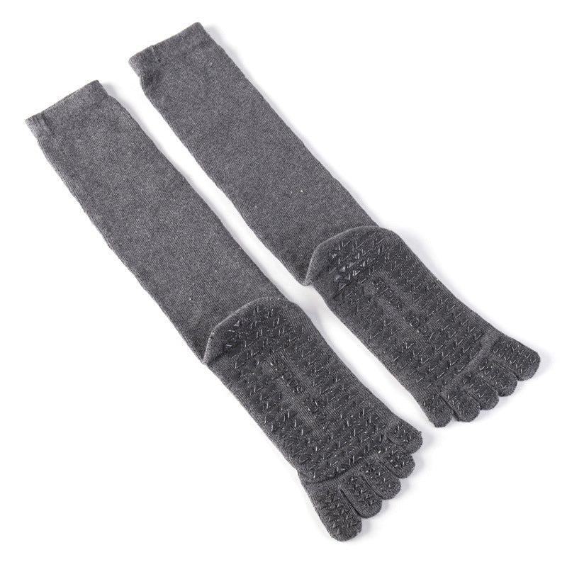 Long Tube Yoga Socks High Tube Pilates Five Finger