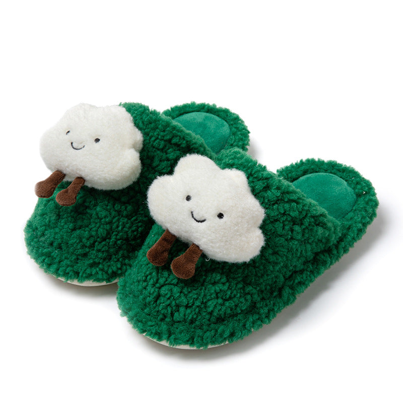 Cloud Baotou Cotton Slippers Cartoon Plush