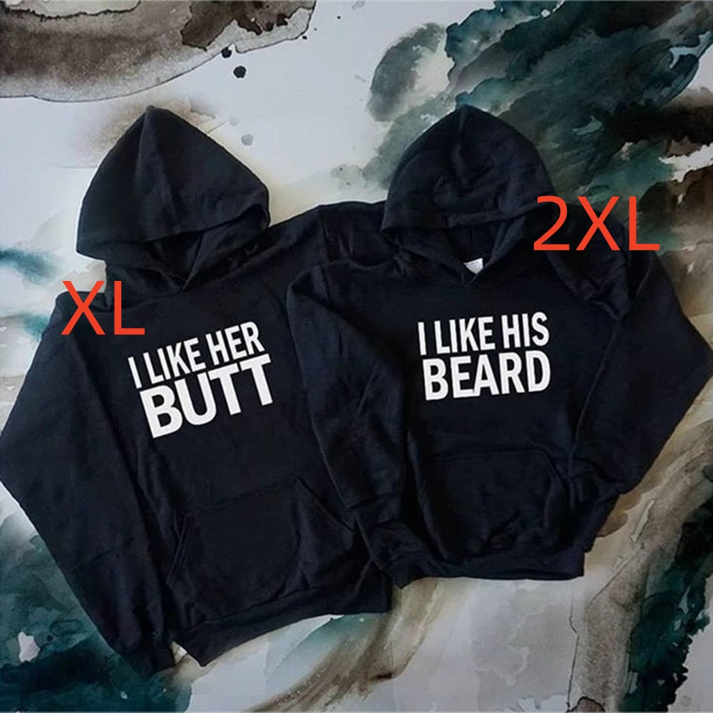 I LIKE HER BUTT I LIKE HIS BEARD Hoodie