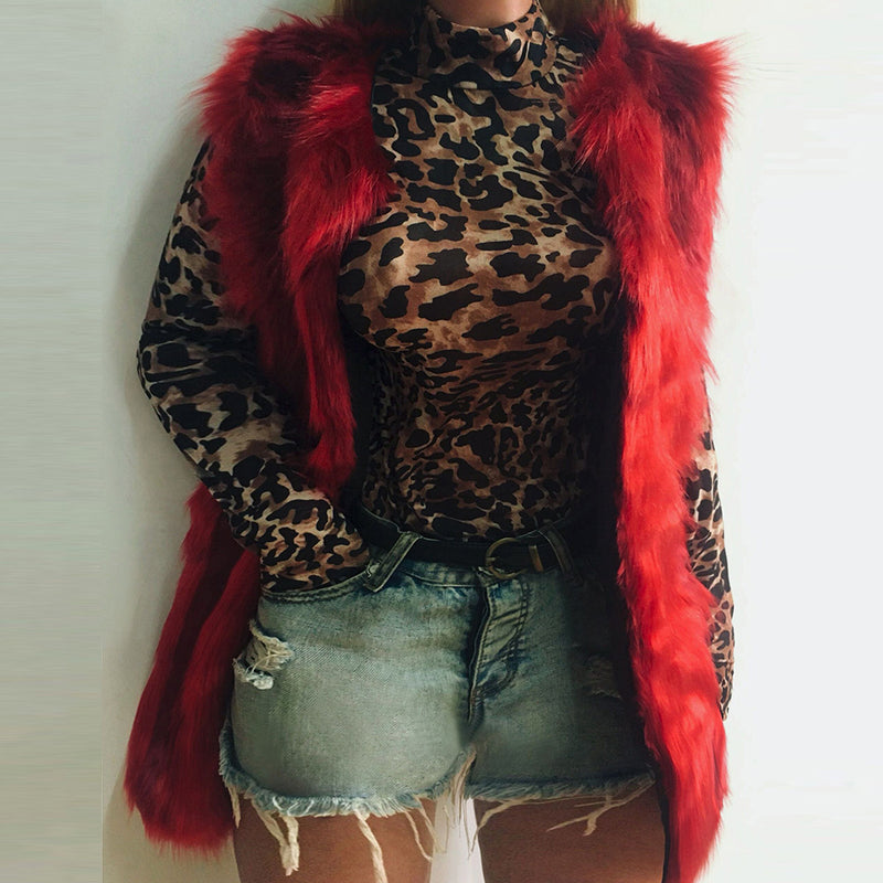Imitation Fox Fur Vest And Plush Vest
