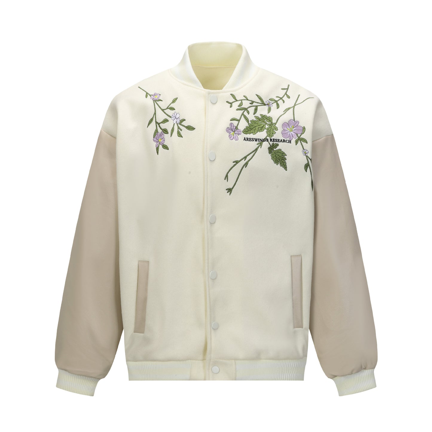 Men's American Retro Plant Flower Embroidered Coat