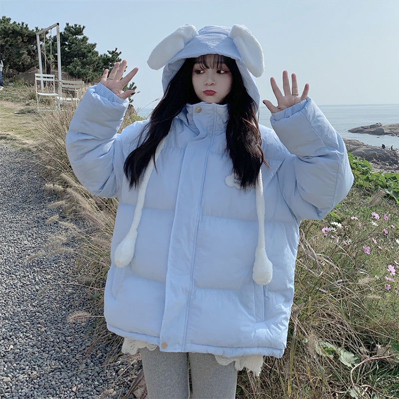 Girls' Winter Thick Down Padded Jacket For Junior High School