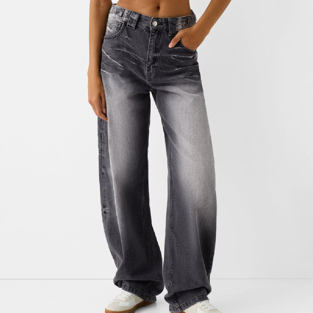 Løse og Personlige Wide-leg Jeans til Kvinder