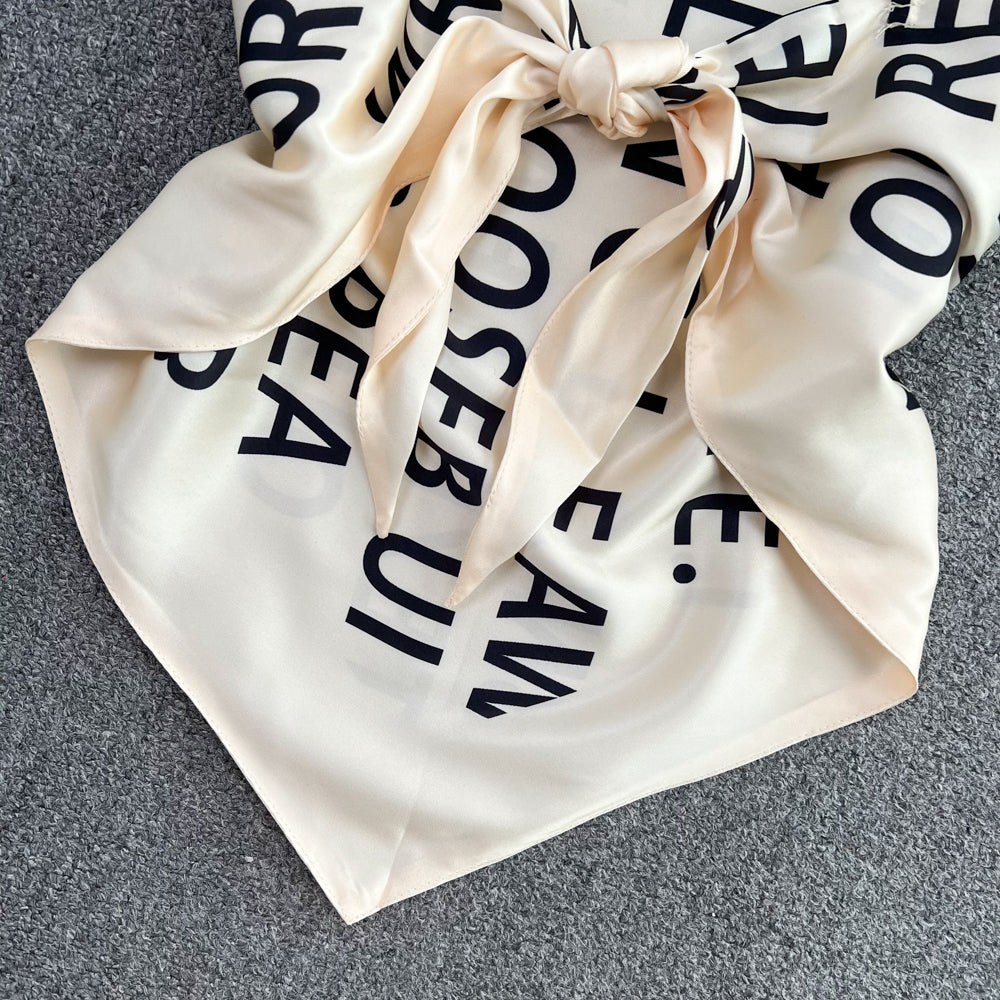 Triangle Belly Pocket Letter Bra Scarf Vest