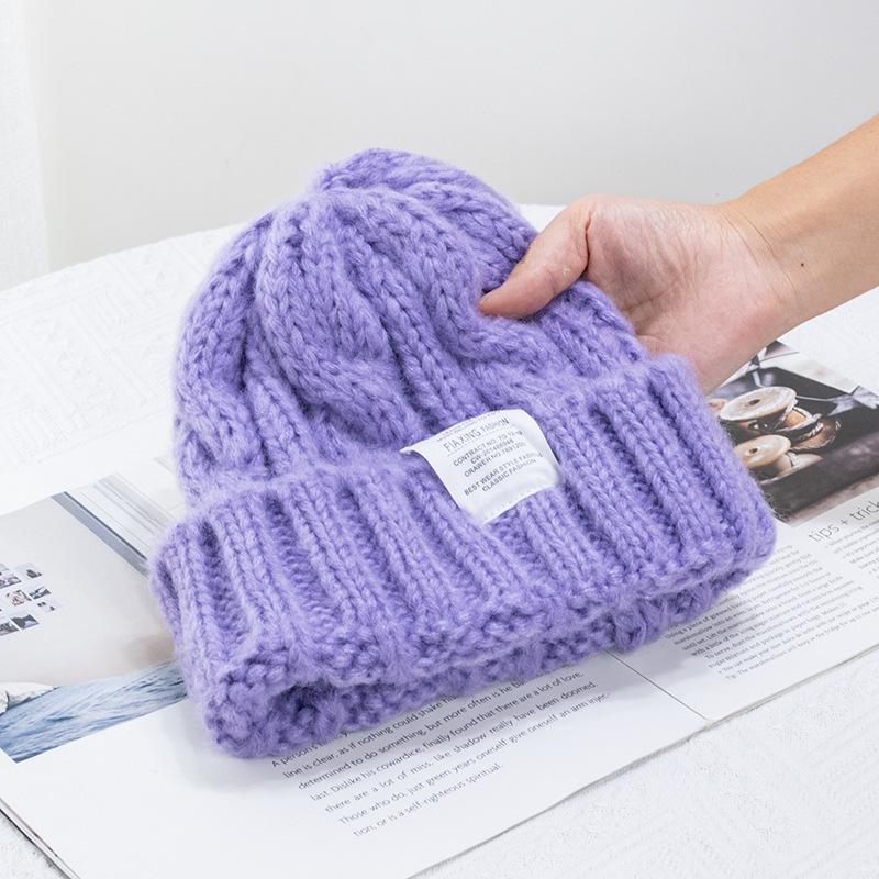 Women's Fashion Casual Solid Color Woolen Hat