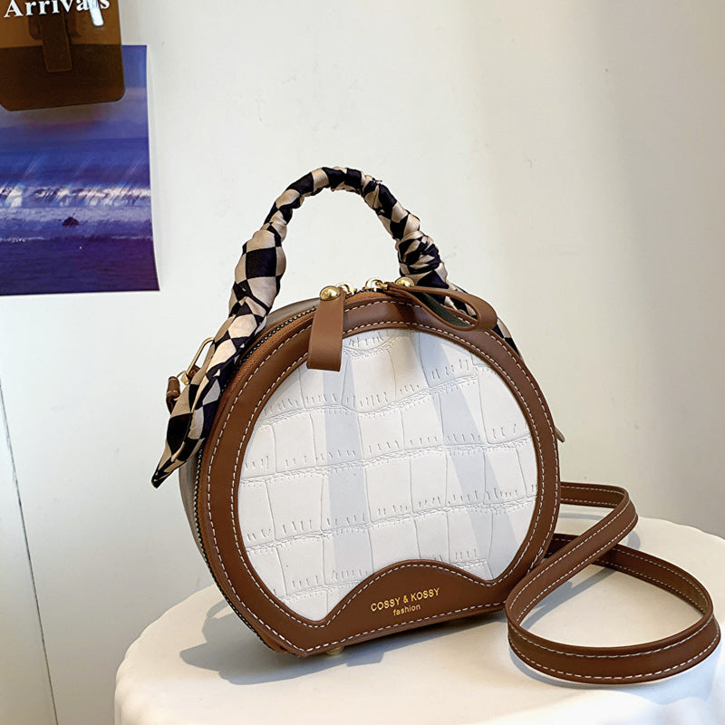 New Womens Stone-patterned Bag A Stylish Tote Shoulder Bag