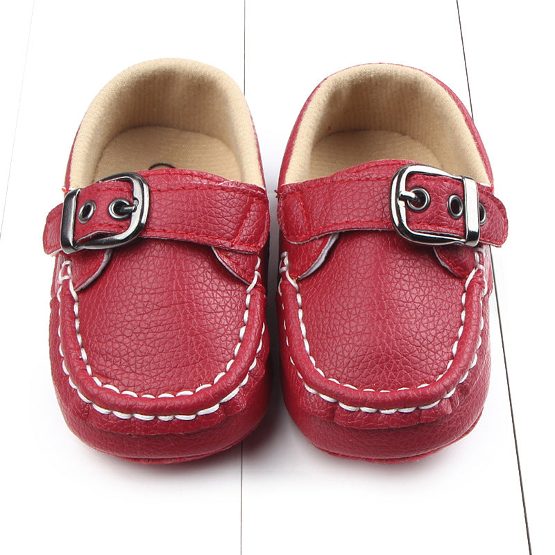 Baby Soft Bottom Toddler Shoes Iron Button Peas Shoes
