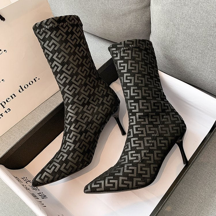 Women's Fashion Big Brand Style Pointed Toe Fashion Boots