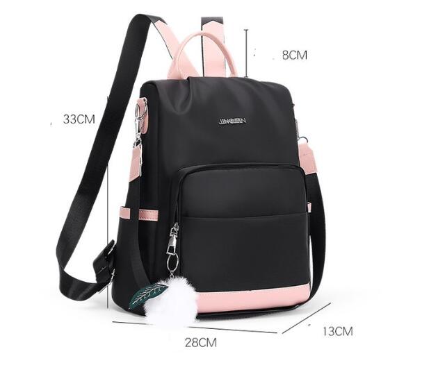 Women's New Fashion Travel Oxford Canvas Bag Backpack
