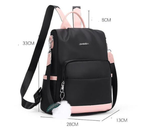 Women's New Fashion Travel Oxford Canvas Bag Backpack