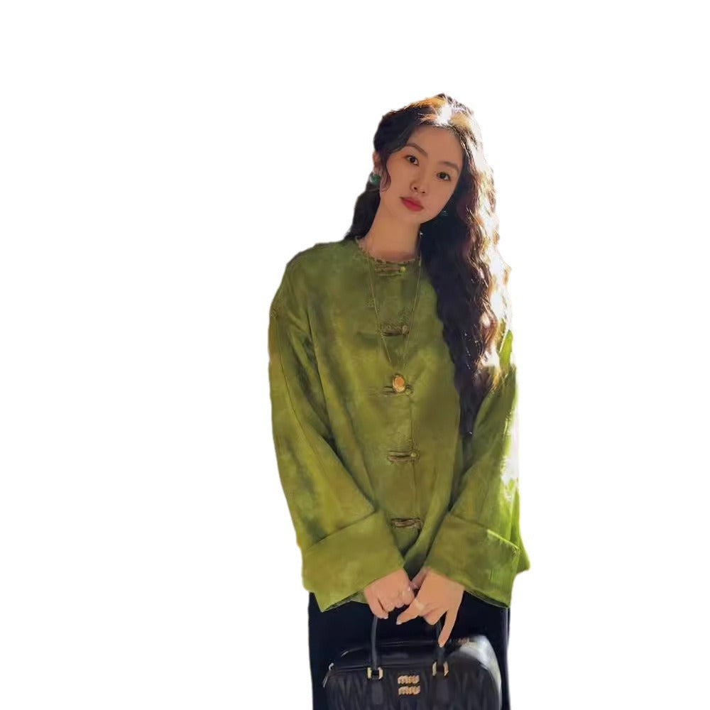 Light National Style Women's Clothing Shirt Coat