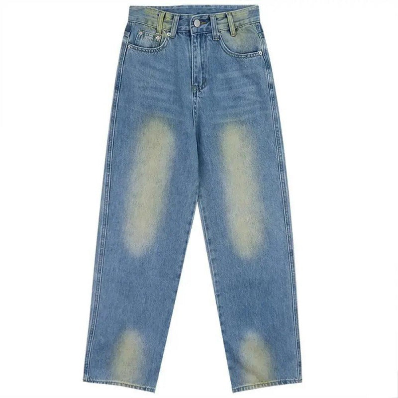 High Waist Loose Slim Trousers Straight Wide Leg
