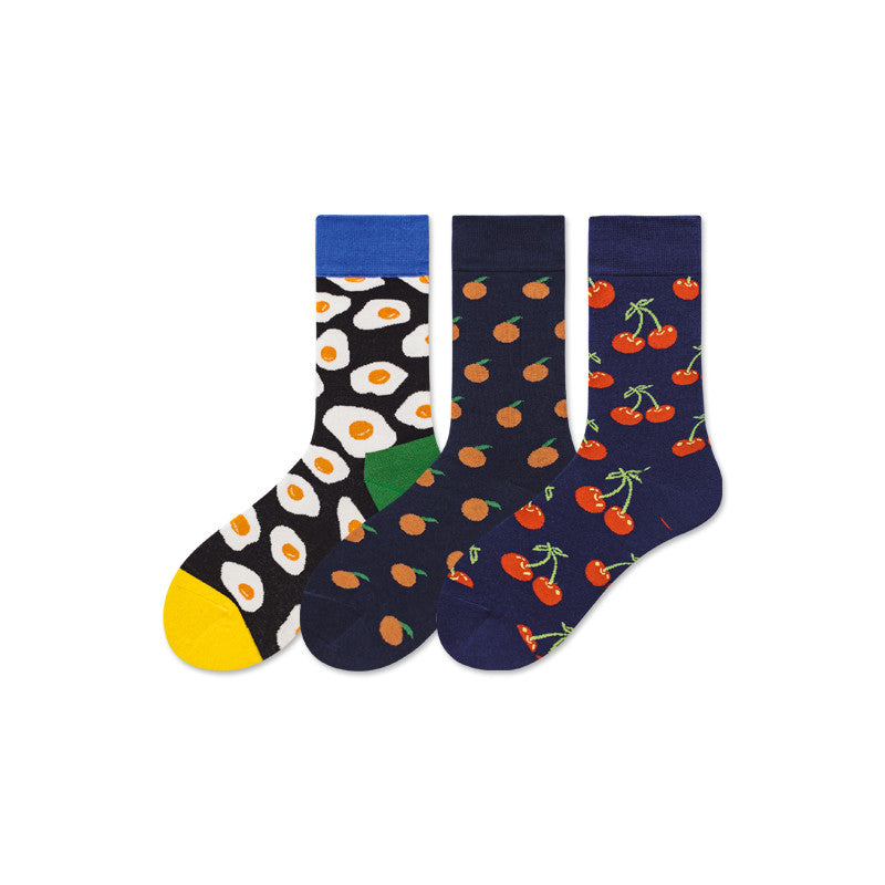 Spring And Summer Socks Trend Skateboarding Socks Cotton Stockings College Style Cotton Striped Socks