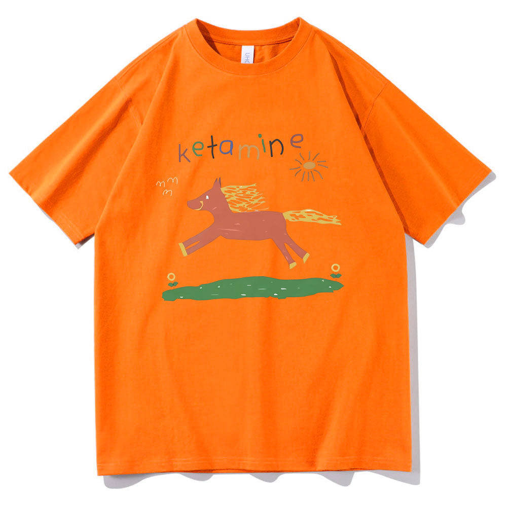 New Loose Print T-shirt Summer