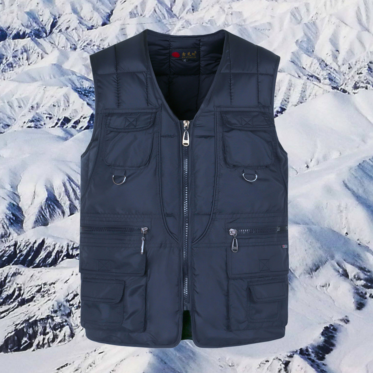 Middle-aged And Elderly Down Cotton Casual Vest Men