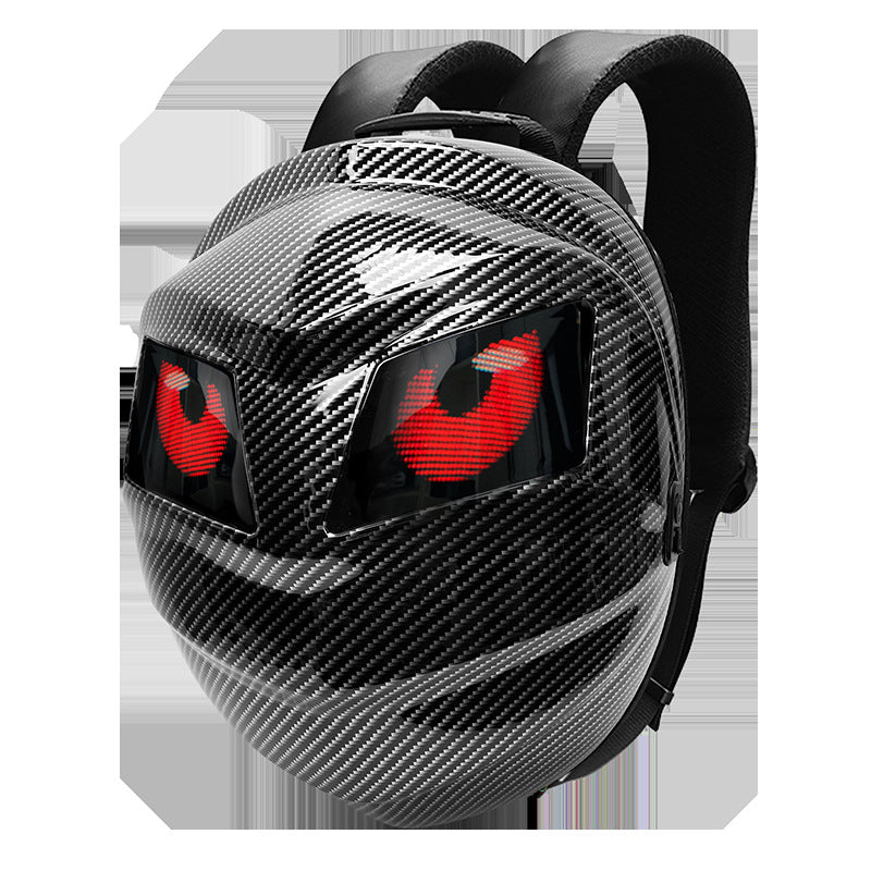 Luminous LED Cycling DIY Pattern Shell Helmet Motorcycle Waterproof