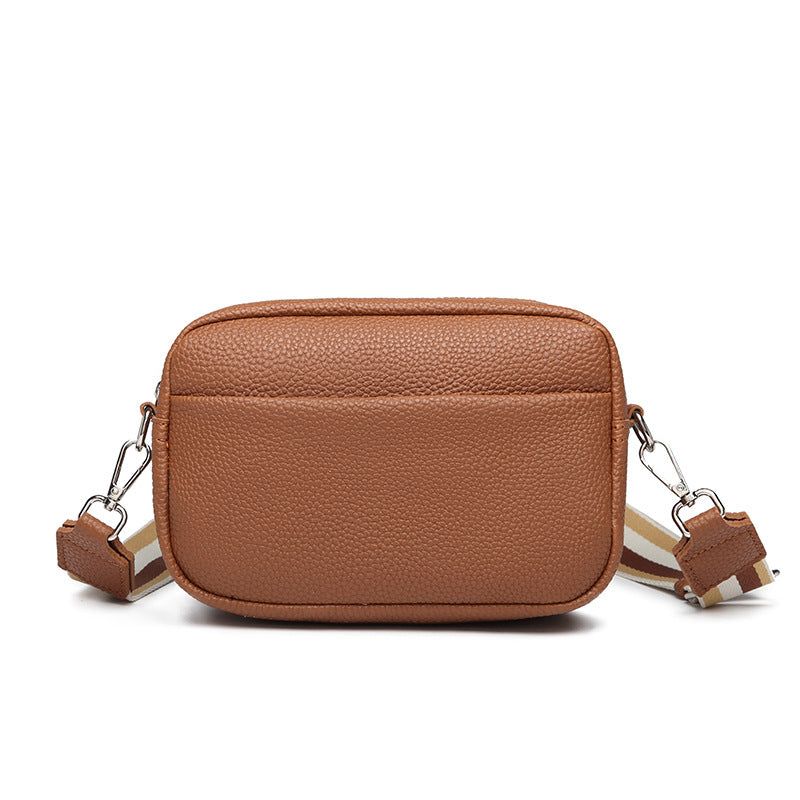 Women's Fashion Casual Solid Color PU Crossbody Bag