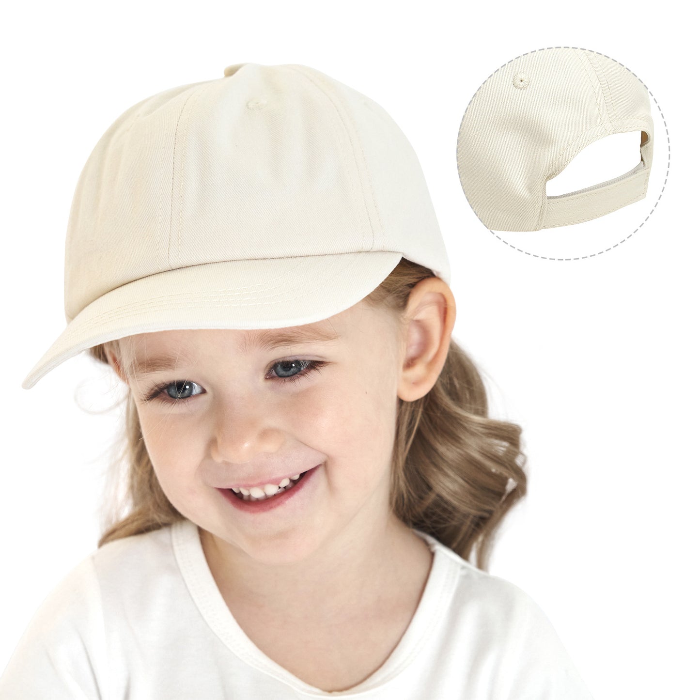 Children's Outdoor Leisure All-match Solid Color Curved Brim Sun Hat