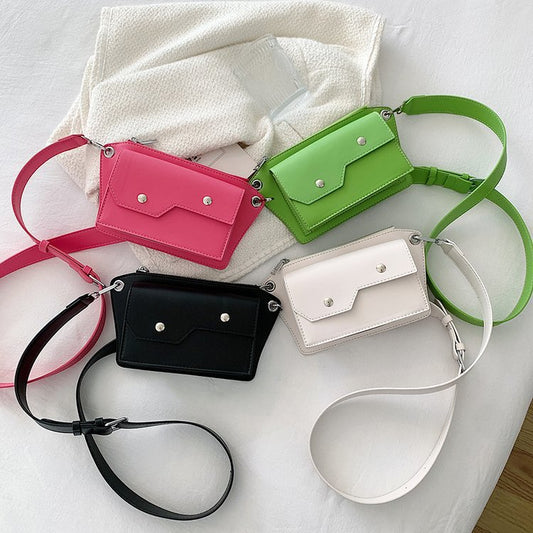 New Style Crossbody Small Square Bag Car With Simple Stitching